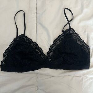 Aritzia Talula Black Lace Bralette